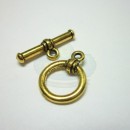 Gold Small Bar and Ring Toggle